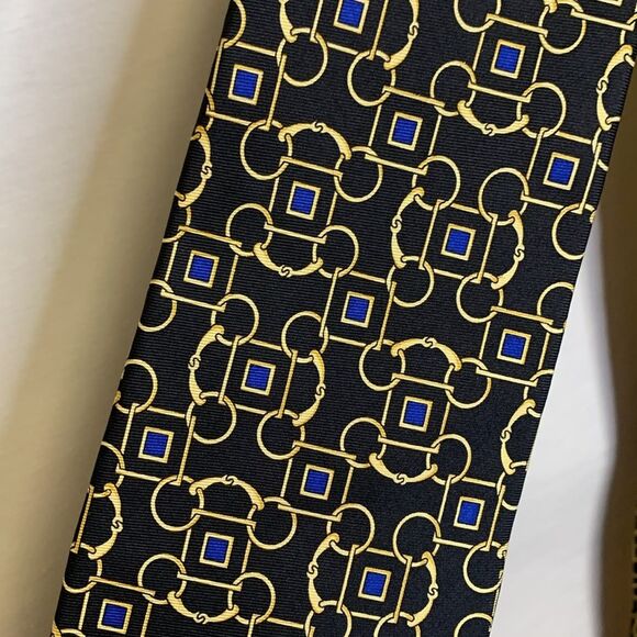 Hugo Boss, Albert Nipon, Exerstuff Bundle of 3 Silk Ties (Blue Yellow Shades) - Picture 2 of 14